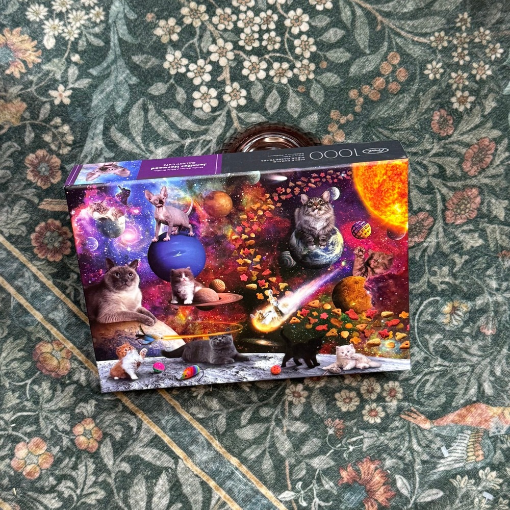 Genuine Fred Galaxy Cats 1000 Piece Jigsaw Puzzle Jennifer Norwood Studio Series